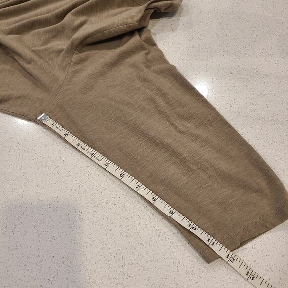 Logo by Lori Goldstein Ruffle Hem Solid 100% Cotton Top Blouse Front Pockets - Picture 9 of 10